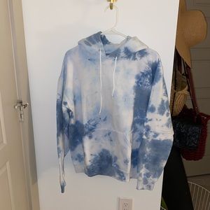 Blue tie dye hoodie